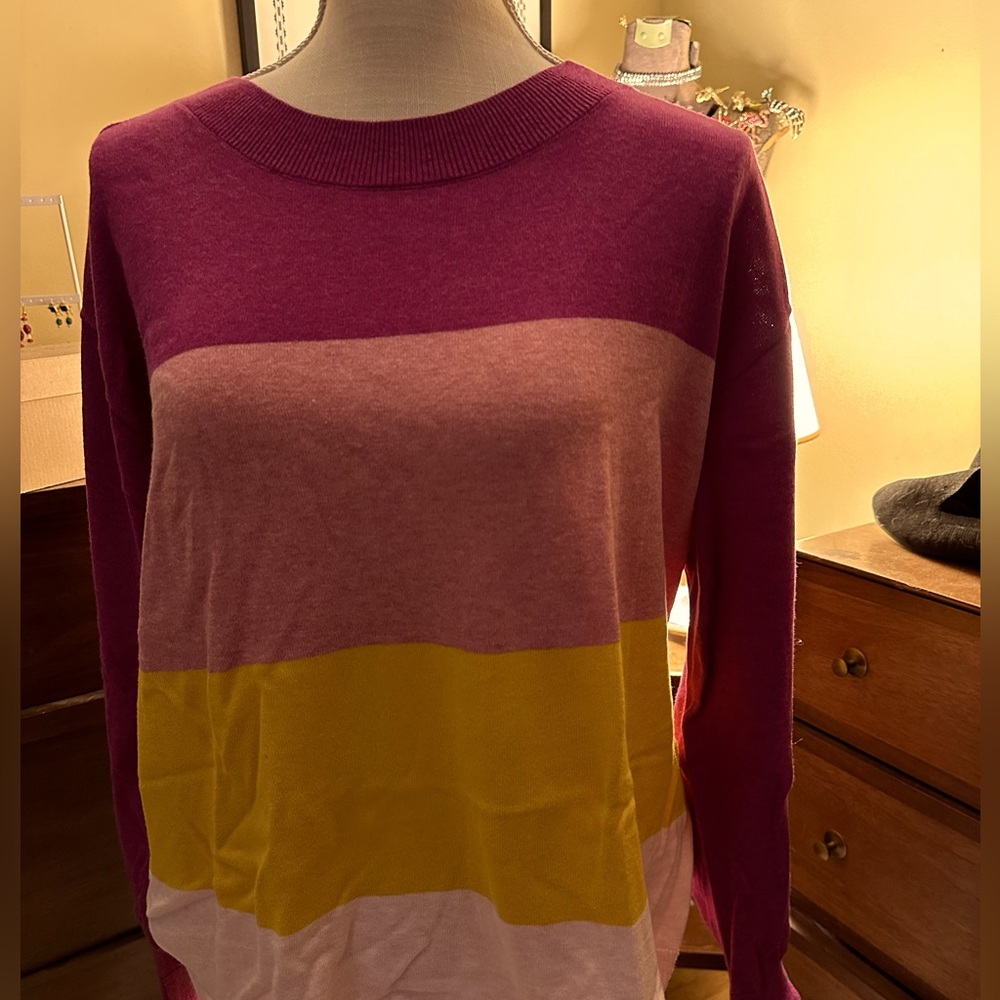 Lightweight Lands End Cotton Sweater